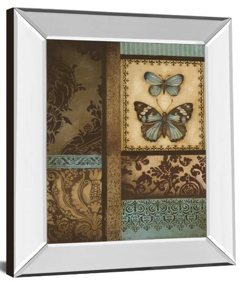 Classy Art Back To The Garden Il by Kimberly Poloson Mirror Framed Wall Art-1