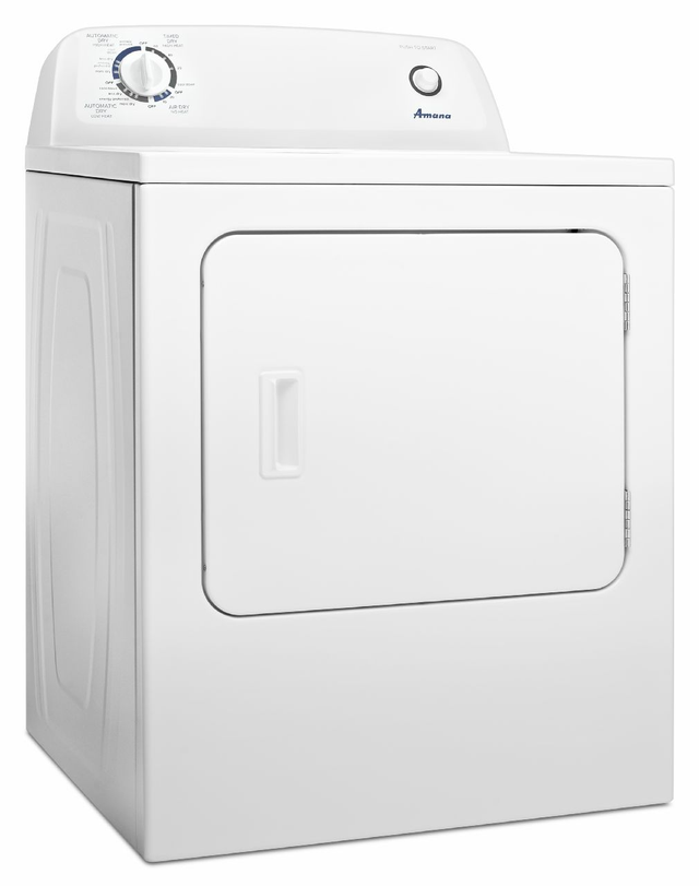 Amana® 6.5 Cu. Ft. White Front Load Gas Dryer-2