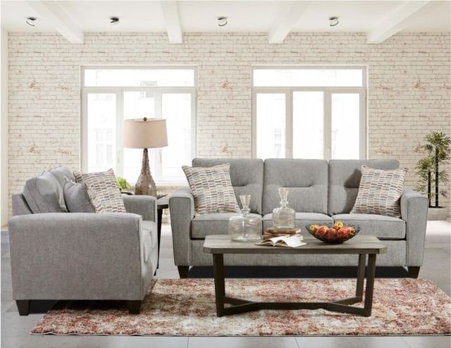 Fusion Furniture Everleigh Taupe Loveseat-1