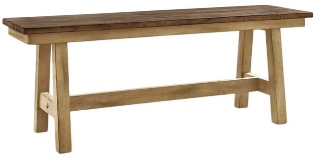 Liberty Furniture Lindsey Farm Brown/Natural Backless Bench-0