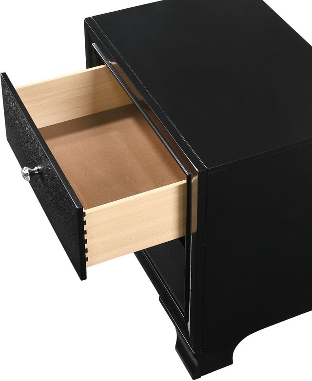 Crown Mark Micah Black Nightstand-3