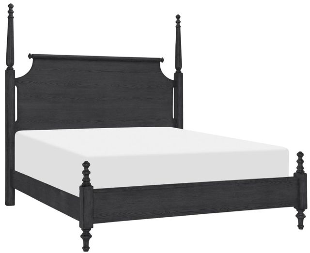 Legacy Classic Vintage Market Kettle Black Queen High/Low Poster Bed-3
