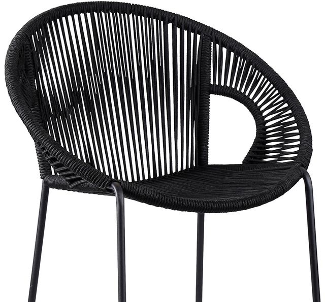 Armen Living Acapulco 30" Black Bar Stool-2
