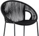 Armen Living Acapulco 30" Black Bar Stool-2