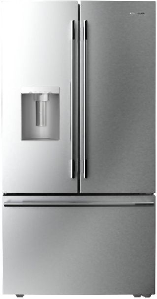 KitchenAid® 36" 30.5 Cu. Ft. PrintShield Stainless Steel French Door Refrigerator with Exterior Water and Ice Dispenser-0