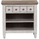 Liberty Furniture Heartland Two-Tone Antique White/Tobacco Nightstand with Charging Station-0