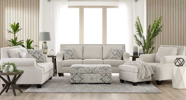 Hughes Furniture® 24850 Largo Pearl Ottoman-1