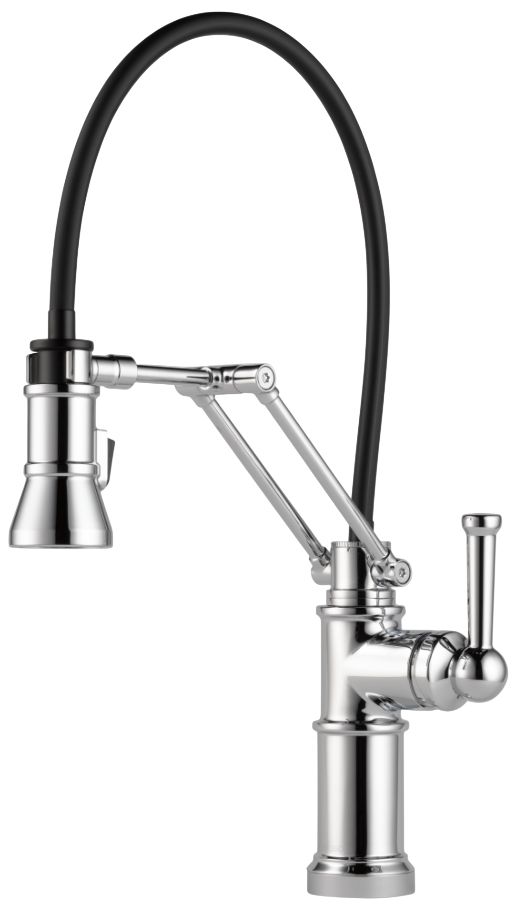Brizo Artesso® Polished Chrome Single Handle Articulating Kitchen Faucet-0