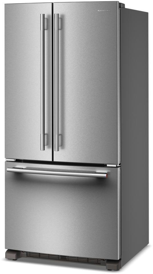 KitchenAid® 33" 22 Cu. Ft PrintShield® Stainless Steel French Door Refrigerator with Internal Water Dispenser-2