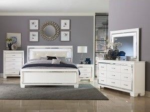Mazin Furniture Allura White Full Bed-2