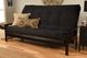 Kodiak Furniture Monterey Suede Black/Espresso Queen Futon with Mattress-4