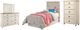 Signature Design by Ashley® Willowton 4-Piece Whitewash Twin Youth Panel Headboard Bed Set-0