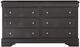 Global Furniture USA Pompei Metallic Gray Dresser-1