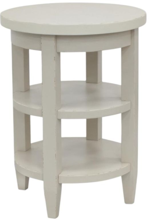Legacy Classic Reflections Cashmere Round Chairside Table-0