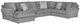 Jackson Furniture Glacier 3-Piece Shark Left-Arm Facing Sectional and Chaise-0