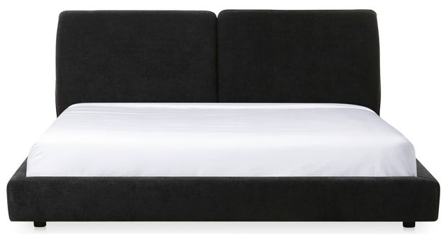 Moe's Home Collection Zeppelin Heather Black King Bed-1