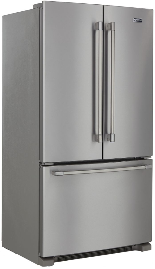 Maytag® 36 in. 20.0 Cu. Ft. Fingerprint Resistant Stainless Steel Counter Depth French Door Refrigerator-2