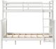 Linon Peyton Twin Over Full Bunk Bed White-1