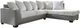 Benchcraft® Clairette Court 2-Piece Alloy Right-Arm Facing Sectional and Chaise-0