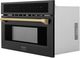 ZLINE Autograph Edition 1.6 Cu. Ft. Black Stainless Steel Electric Speed Oven-2