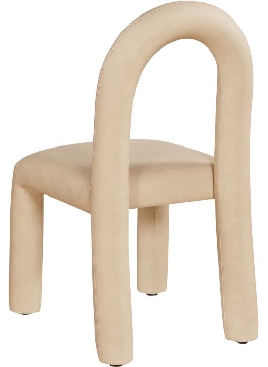 Meridian Furniture Amari Tan Vegan Leather Upholstered Dining Chair-4