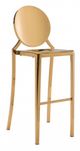Zuo® Eclipse Gold Set of 2 Bar Chairs-0