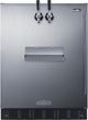 Summit® 5.3 Cu. Ft. Black/Stainless Steel Built-In Beer Kegerator-0