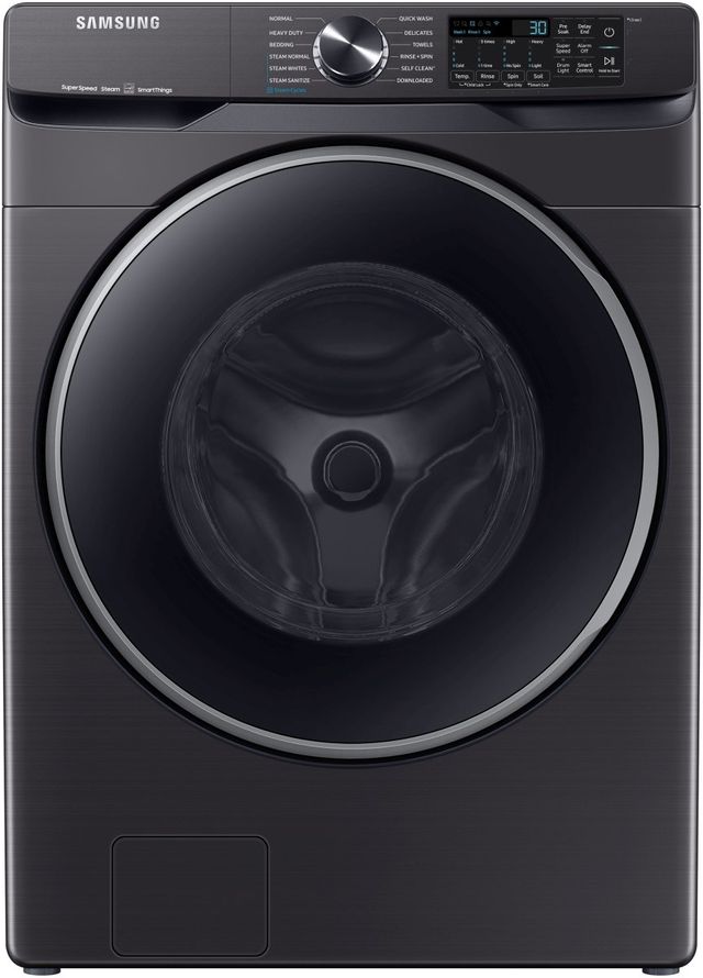 Samsung 5.0 Cu. Ft. Brushed Black Front Load Washer-0