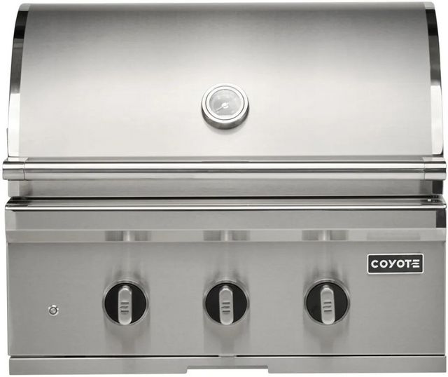 Coyote® SL-Series 30" Built-In Liquid Propane Stainless Steel Grill with 3 Infinity Burners