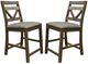 International Furniture Direct Loft Gray RC Brown/Gray 24" Counter Stool-2