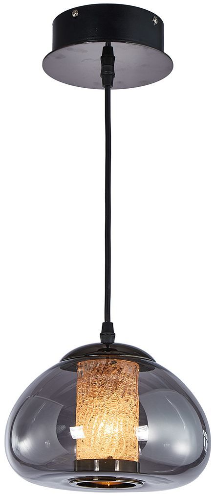 Michael Amini® Ember Black/Gold 1-Light LED Chandelier-0