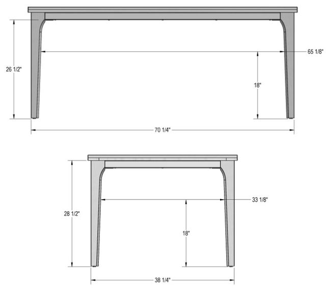 Amisco Customizable Vivian Rectangular Dining Table-2
