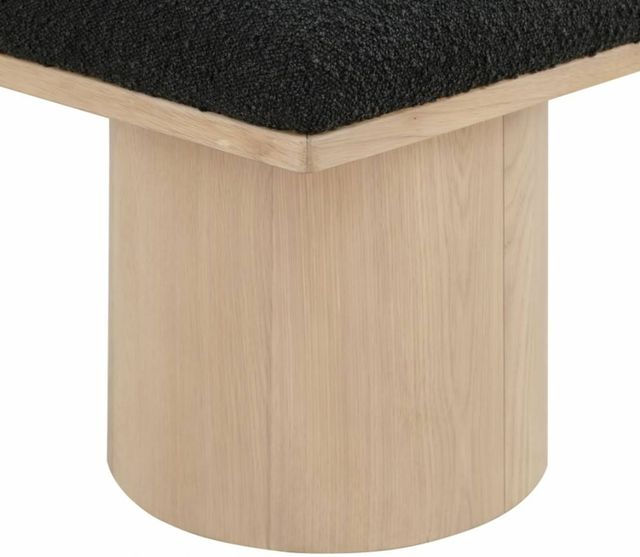 Meridian Furniture Pavilion 7-Piece Black/Natural 109" Modular Bench Set-3