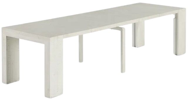 Transformer Table Transformer Canadian Birch White Extendable Dining Table-1