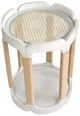 Magnussen Home® Sunset Cove Moonlight Pearl Glass Top Drum Table-3