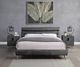ACME Furniture Doris Gray Queen Panel Leather Bed-4