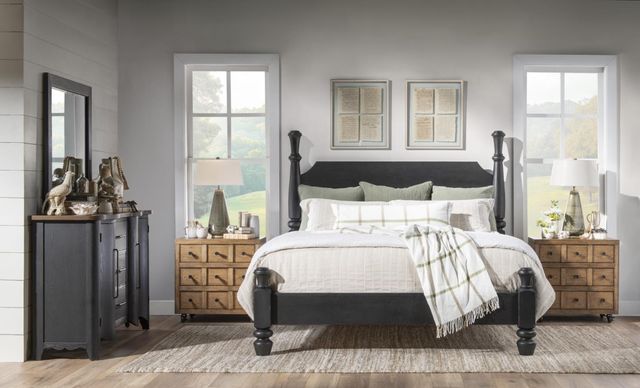 Legacy Classic Vintage Market Barnwood Oak/Kettle Black Chest-2