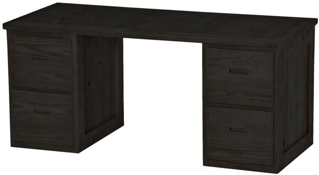 Crate Designs™ Furniture Espresso Lacquer Top Desk-0