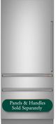 Café™ 36" 20.1 Cu. Ft. Panel Ready Built-In Bottom Freezer Refrigerator with Left Swing Door-0
