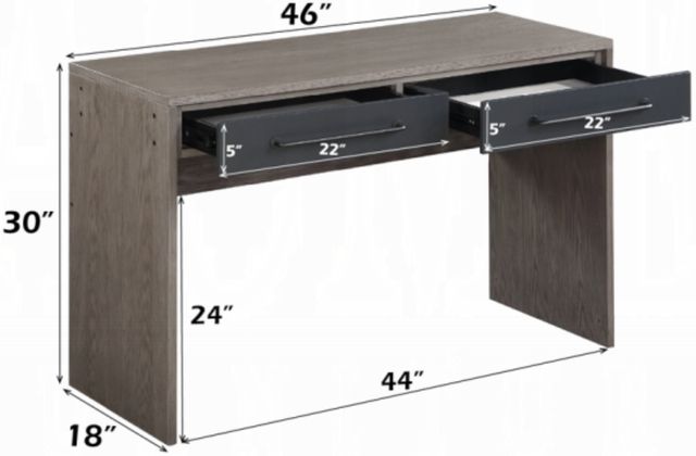 ACME Furniture Estevon Gray Oak Writing Desk-2
