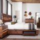 Coaster® Winslow Smokey Walnut/Coffee Bean Storage Easter King Bed-1