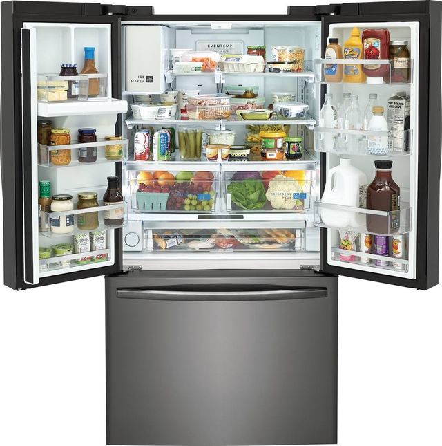 Frigidaire Gallery® 36" 27.8 Cu. Ft. Smudge-Proof® Black Stainless Steel French Door Refrigerator-2