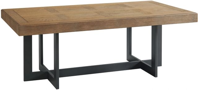 Intercon Eden Rustic Dune Coffee Table with Black Base-0