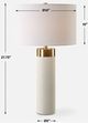 Uttermost® Wessex White Table Lamp-2