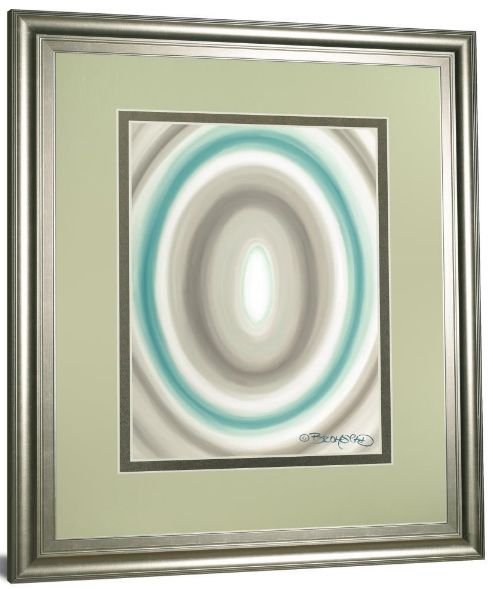 Classy Living David Bromstad Concentric Ovals #1 Wall Art-3