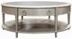ACME Furniture Kasa Gray Coffee Table with Champagne Base-3