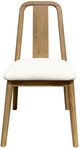 Nest Home Collections Natalie Weathered Timber/White Sand Dining Chair-3
