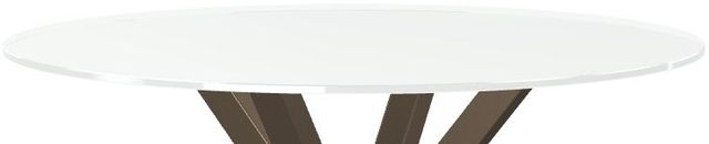 Amisco Customizable Asterisk White Round Counter-Height Table-1