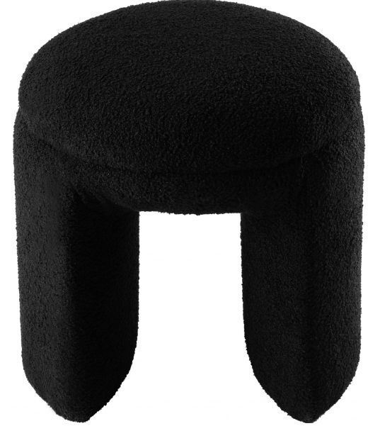 Meridian Furniture Bowen Black Ottoman-1