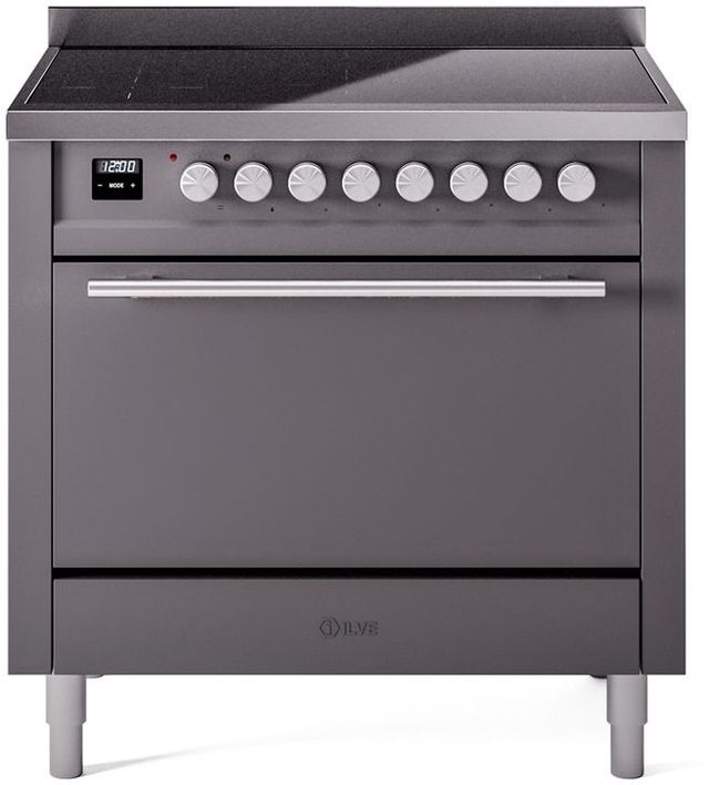 Ilve Professional Plus II 36" Graphite Matte Freestanding Induction
